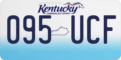 KY license plate 095UCF
