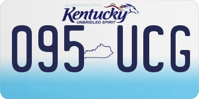 KY license plate 095UCG