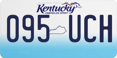 KY license plate 095UCH