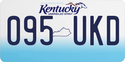 KY license plate 095UKD