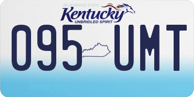 KY license plate 095UMT