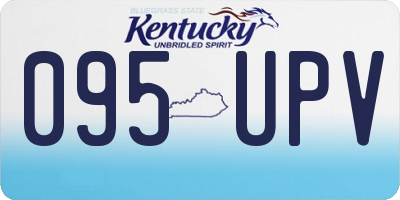 KY license plate 095UPV