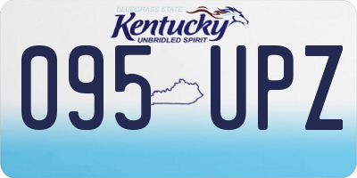 KY license plate 095UPZ