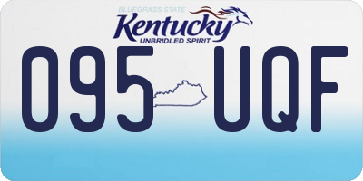 KY license plate 095UQF