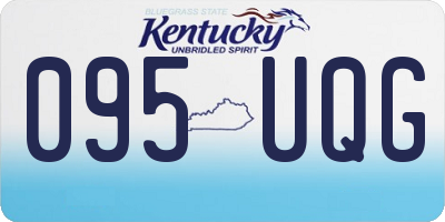 KY license plate 095UQG