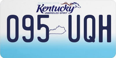 KY license plate 095UQH