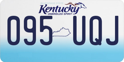 KY license plate 095UQJ