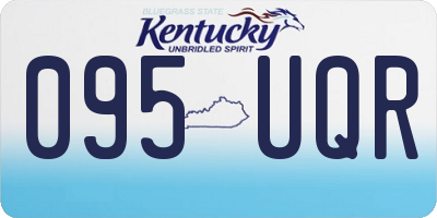 KY license plate 095UQR