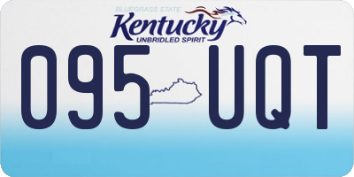 KY license plate 095UQT