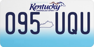 KY license plate 095UQU