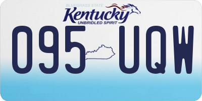KY license plate 095UQW
