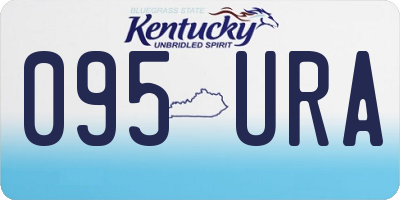 KY license plate 095URA
