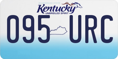 KY license plate 095URC