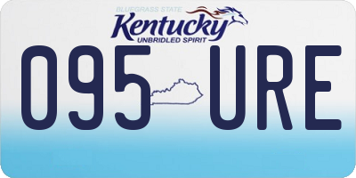 KY license plate 095URE