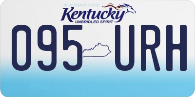KY license plate 095URH