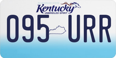 KY license plate 095URR