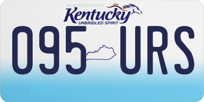 KY license plate 095URS
