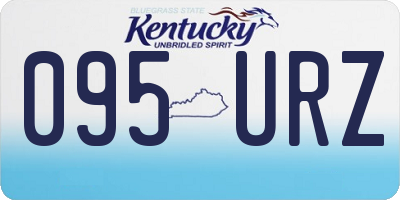 KY license plate 095URZ