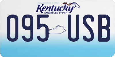KY license plate 095USB