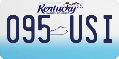 KY license plate 095USI