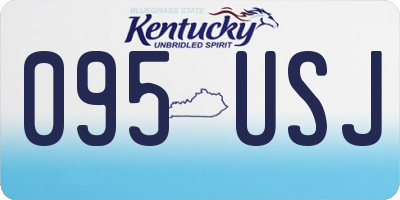 KY license plate 095USJ