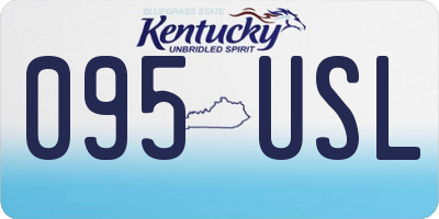 KY license plate 095USL