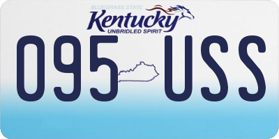 KY license plate 095USS