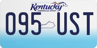 KY license plate 095UST