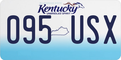 KY license plate 095USX