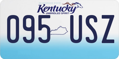 KY license plate 095USZ