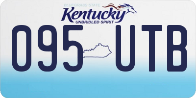 KY license plate 095UTB