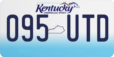KY license plate 095UTD