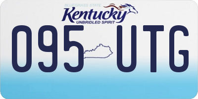 KY license plate 095UTG