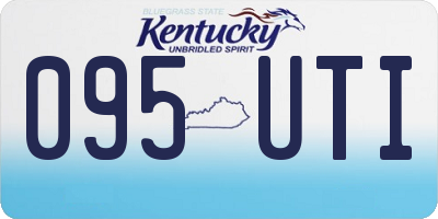 KY license plate 095UTI