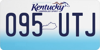 KY license plate 095UTJ
