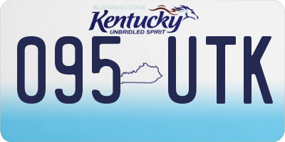 KY license plate 095UTK