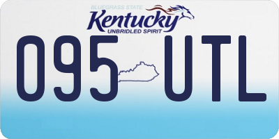 KY license plate 095UTL