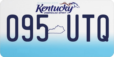 KY license plate 095UTQ