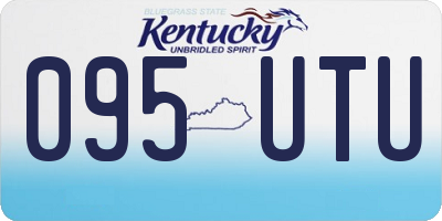KY license plate 095UTU