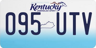 KY license plate 095UTV