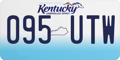 KY license plate 095UTW