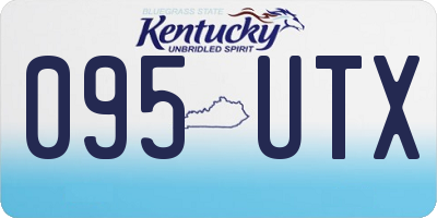 KY license plate 095UTX