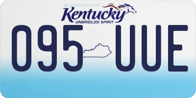 KY license plate 095UUE