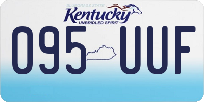 KY license plate 095UUF