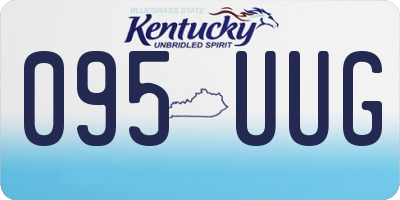 KY license plate 095UUG
