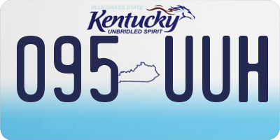 KY license plate 095UUH