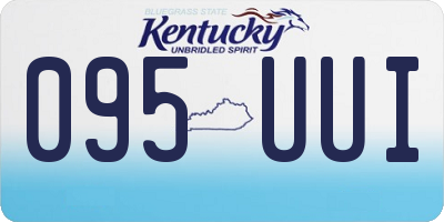 KY license plate 095UUI