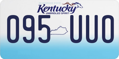 KY license plate 095UUO