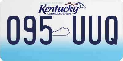 KY license plate 095UUQ