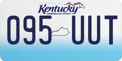 KY license plate 095UUT